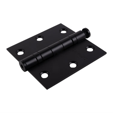 3 Stück Kugelscharnier gerade Schwarz 76x76x2,5 mm