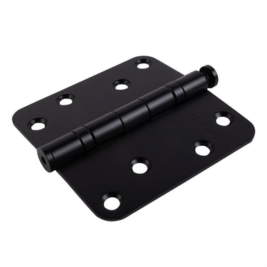 3 Stück Kugellagerscharnier abgerundet Schwarz 89x89x2,5 mm