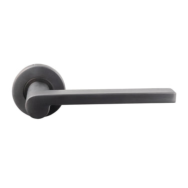 Caserta Türgriff Gun Metal PVD beschichtet mit runder Rosette