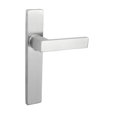 Imperio Türgriff aus Edelstahl mit rechteckiger Schutzplatte