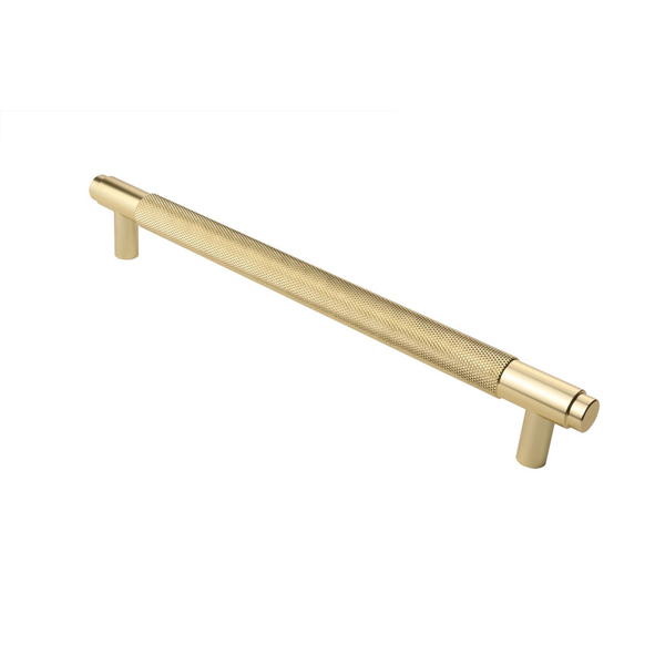 Griff gerippt, mattgold, 224 mm – Bohrlochabstand 192 mm