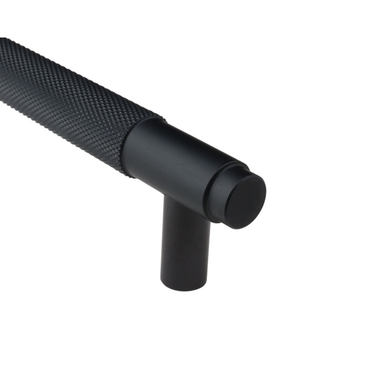 Griff geriffelt schwarz 224 mm - Bohrabstand 192 mm