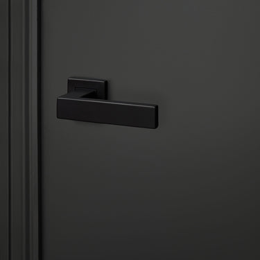 Imperio Türgriff schwarz mit quadratischer Rosette