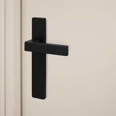 Imperio Türgriff schwarz mit rechteckiger Abdeckung