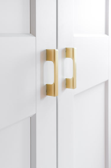 Griff Modern Matt Gold 120 mm - Bohrabstand 96 mm