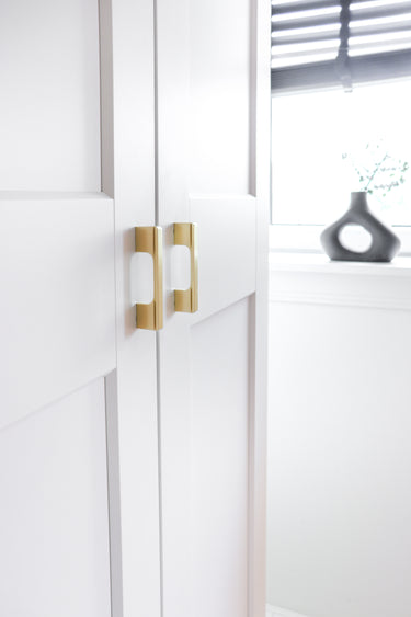 Griff Modern Matt Gold 120 mm - Bohrabstand 96 mm