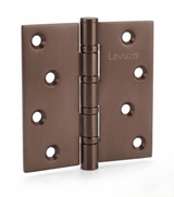 RVs scharnier met bronzen coating en rechte hoek