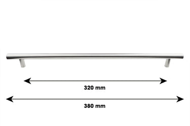 Edelstahl-Stangengriff – Bohrabstand 320 mm