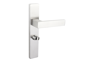 Imperio Türgriff Edelstahl mit rechteckiger Abdeckung WC63/8 Badezimmerschloss