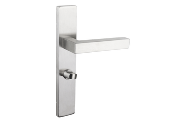 Viterbo Türgriff Edelstahl mit rechteckiger Abdeckung WC63/8 Badezimmerschloss