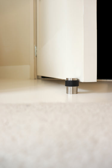 Türstopper aus Edelstahl, Bodenmontage, 40 mm