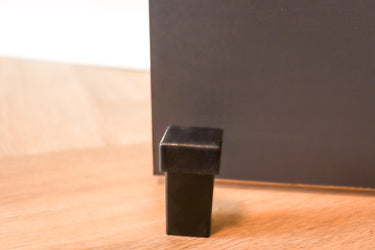 Türstopper schwarz, zur Boden- oder Wandmontage, 56 mm