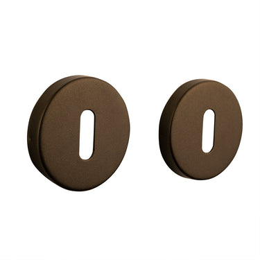 Schlüsselrosetten Bronze rund