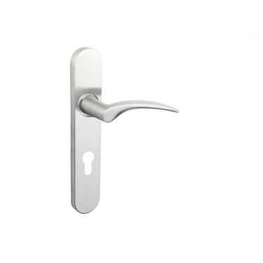 Lodini Türgriff Edelstahl mit abgerundetem Schild PC72