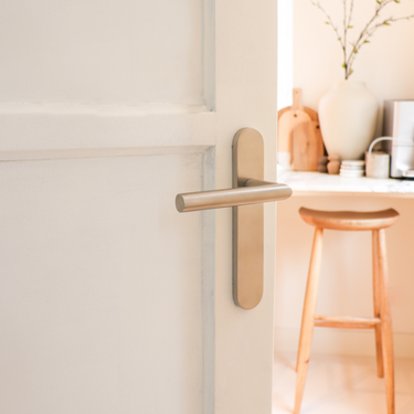 Mantua deurklink rvs schild