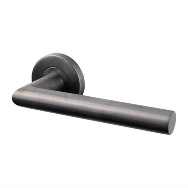 Mantua Türklinke Gun Metal PVD-beschichtet mit runder Rosette