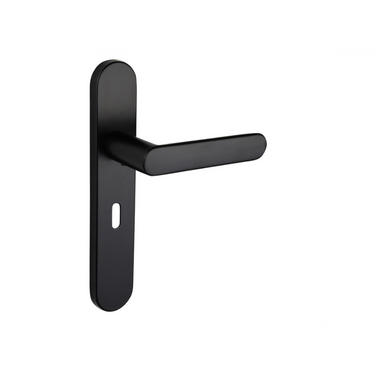 Novara Türgriff schwarz mit abgerundetem Schild SL56