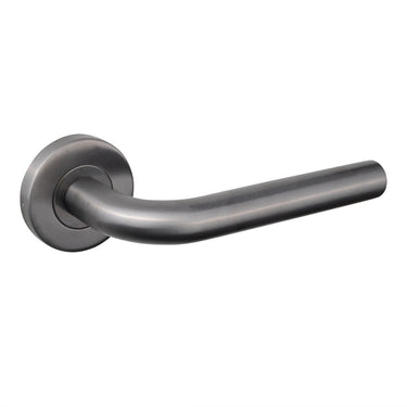 Oristano Türgriff Gun Metal PVD beschichtet mit runder Rosette