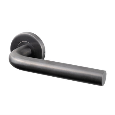 Oristano Türgriff Gun Metal PVD beschichtet mit runder Rosette
