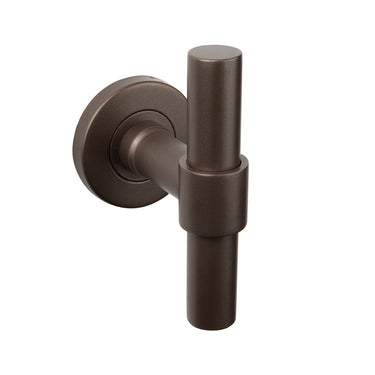 Pesaro Türdrücker Bronze mit runder Rosette