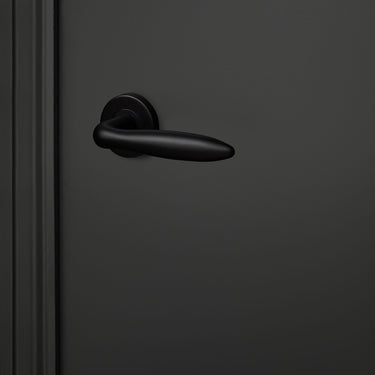 Pratona Türgriff schwarz mit runder Rosette