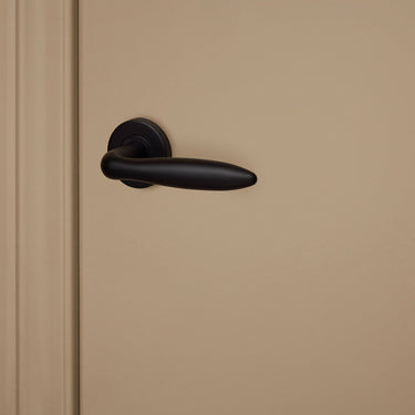 Pratona Türgriff schwarz mit runder Rosette