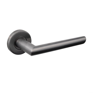 Ragusa Türdrücker Gun Metal PVD beschichtet mit runder Rosette