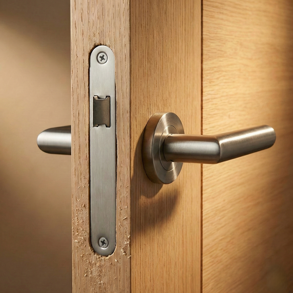 Zylinderschloss mit Edelstahl-Frontplatte