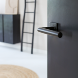 Zwarte deurklink Mantua vierkant rozet