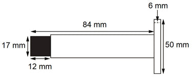 Türstopper Wand Edelstahl 90 mm