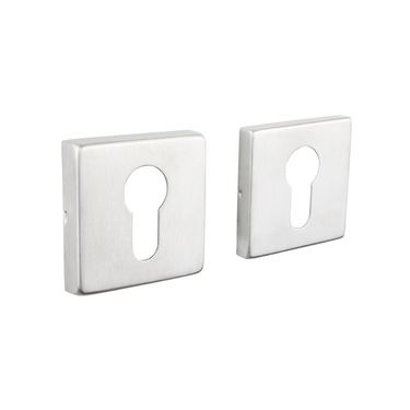 Zylinderrosetten aus Edelstahl, quadratisch