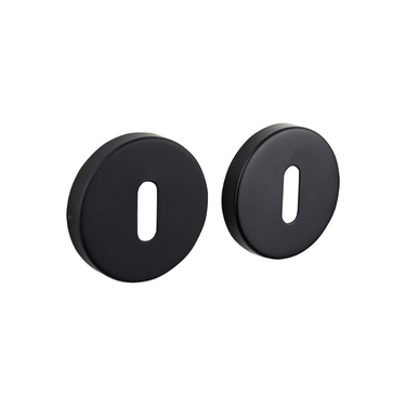 Schwarze runde Schlüsselrosetten