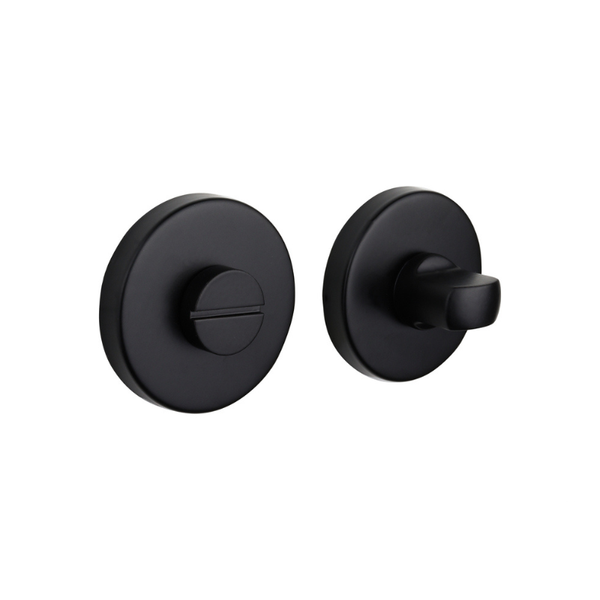 Schwarzes rundes Rosetten-WC-Schloss